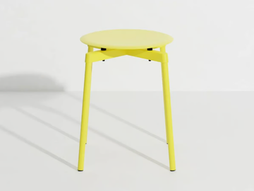 FROMME - Low stackable powder coated aluminium stool by Petite Friture - view 2